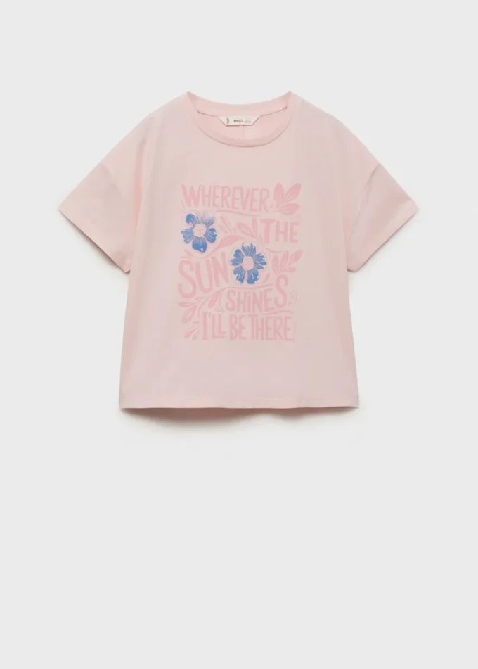 T-shirt imprimé à manches courtes