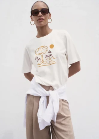 T-shirt imprimé à manches courtes