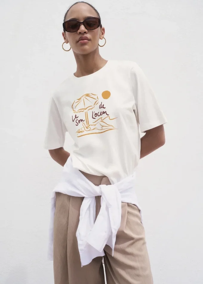 T-shirt imprimé à manches courtes