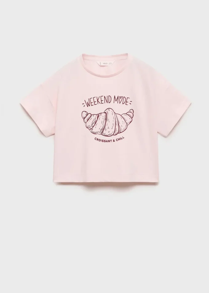 T-shirt imprimé à manches courtes