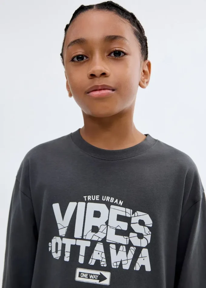 T-shirt imprimé à manches courtes