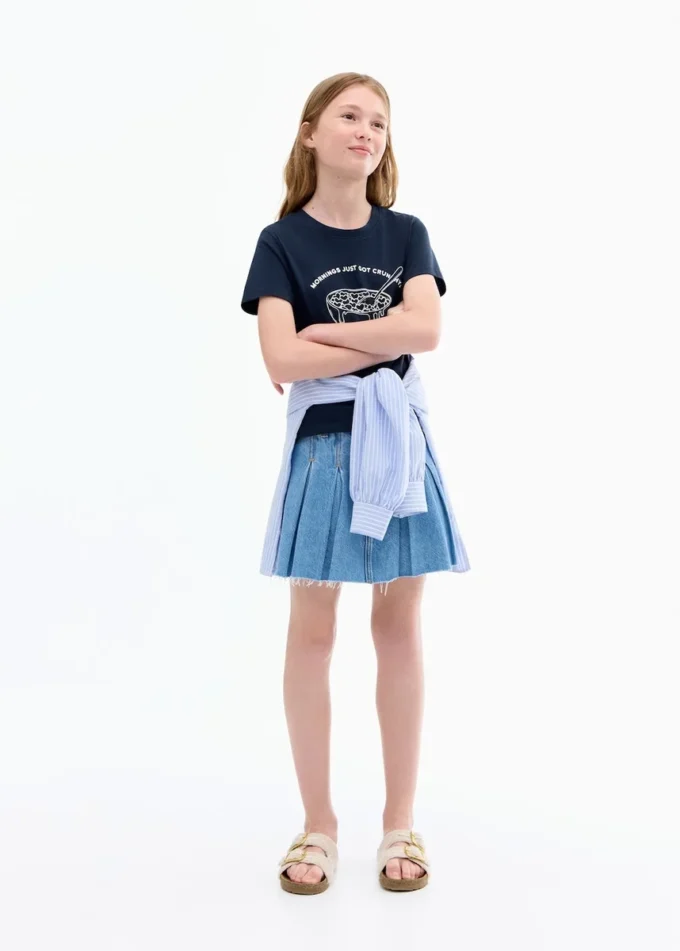 T-shirt imprimé à manches courtes