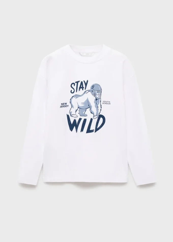 T-shirt imprimé à manches courtes
