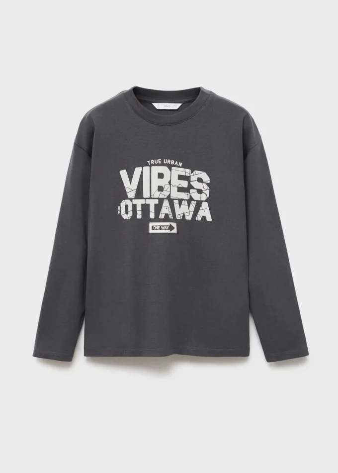 T-shirt imprimé à manches courtes