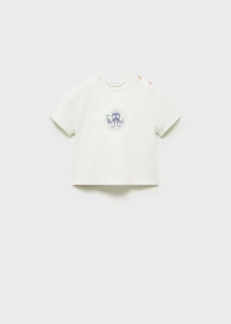 T-shirt imprimé pieuvre