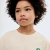 T-shirt à lettres imprimées en relief