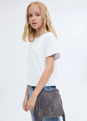 T-shirt à manches courtes brodé