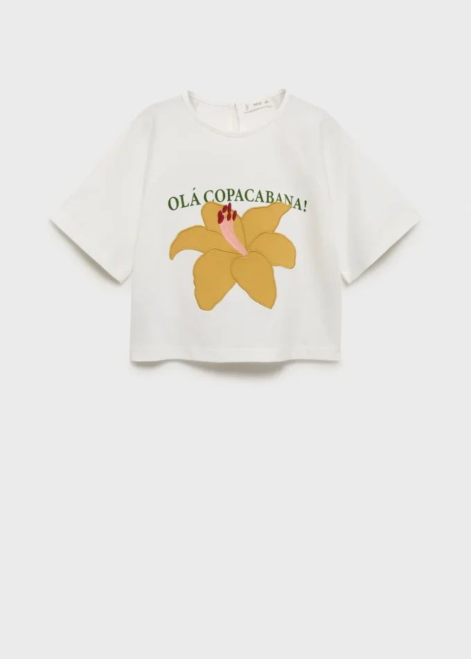 T-shirt à manches courtes brodé