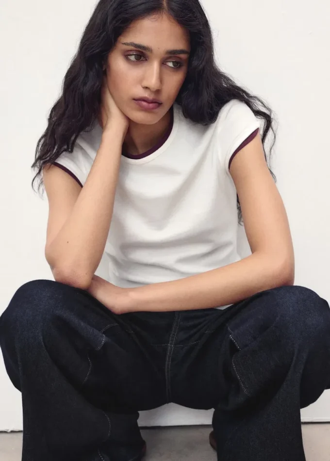 T-shirt à manches courtes en coton