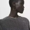 T-shirt à manches courtes en lurex