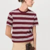 T-shirt à manches courtes rayé