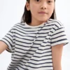 T-shirt à manches courtes rayé