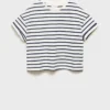 T-shirt à manches courtes rayé