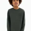 T-shirt à manches longues avec poche