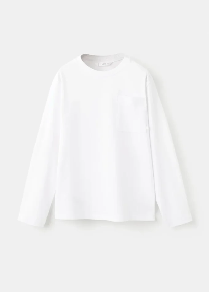 T-shirt à manches longues avec poche