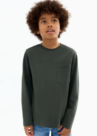 T-shirt à manches longues avec poche