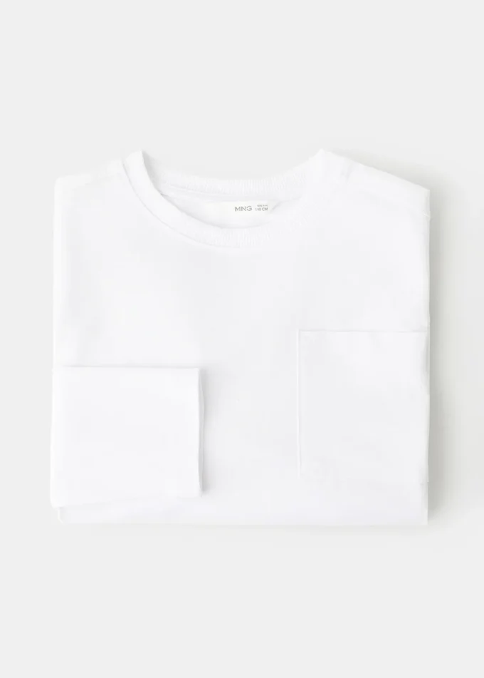T-shirt à manches longues avec poche