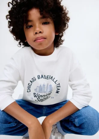 T-shirt à manches longues imprimé