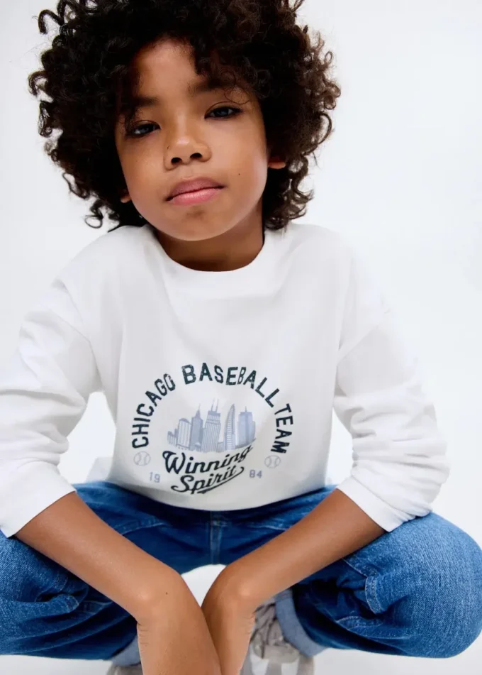 T-shirt à manches longues imprimé