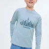T-shirt à manches longues imprimé