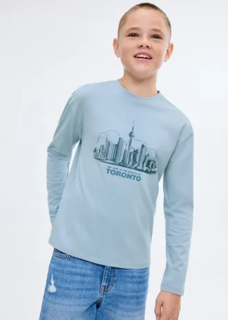 T-shirt à manches longues imprimé
