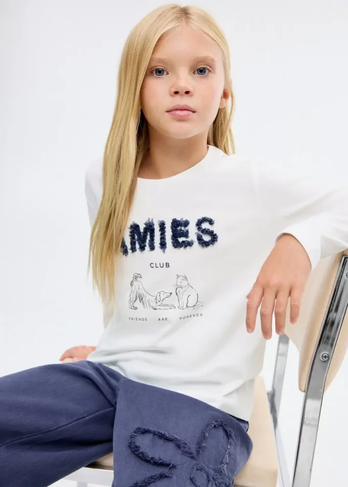 T-shirt à manches longues imprimé