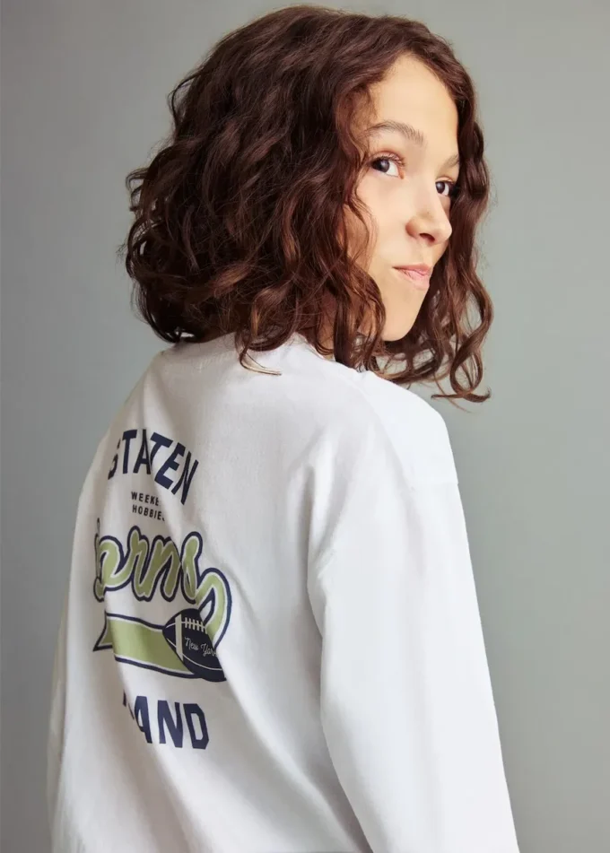 T-shirt à manches longues imprimé