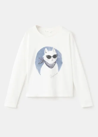 T-shirt à manches longues imprimé