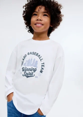 T-shirt à manches longues imprimé