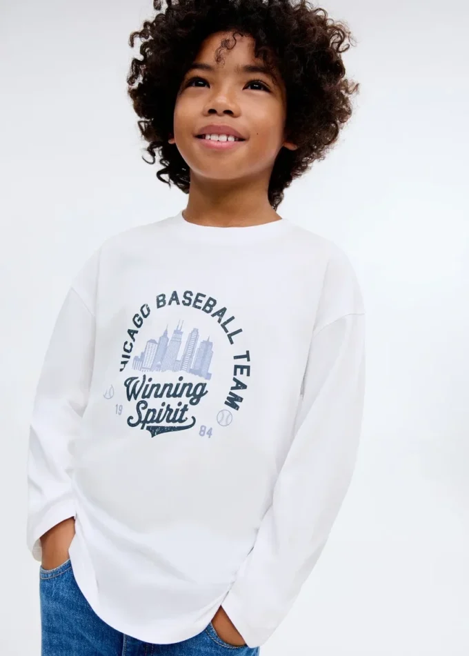 T-shirt à manches longues imprimé