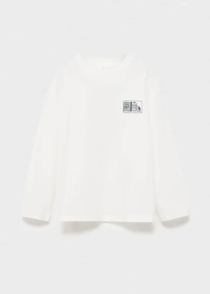 T-shirt à manches longues imprimé
