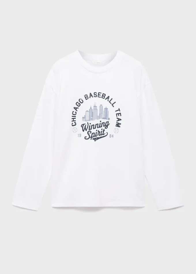 T-shirt à manches longues imprimé