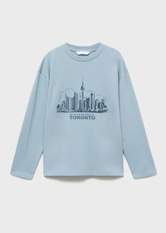 T-shirt à manches longues imprimé