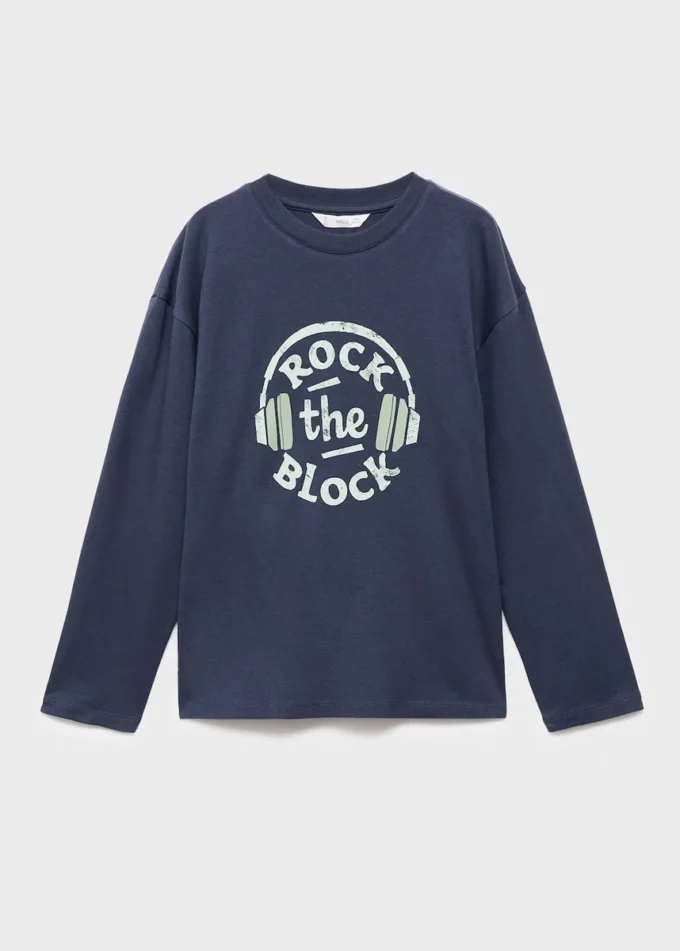 T-shirt à manches longues imprimé