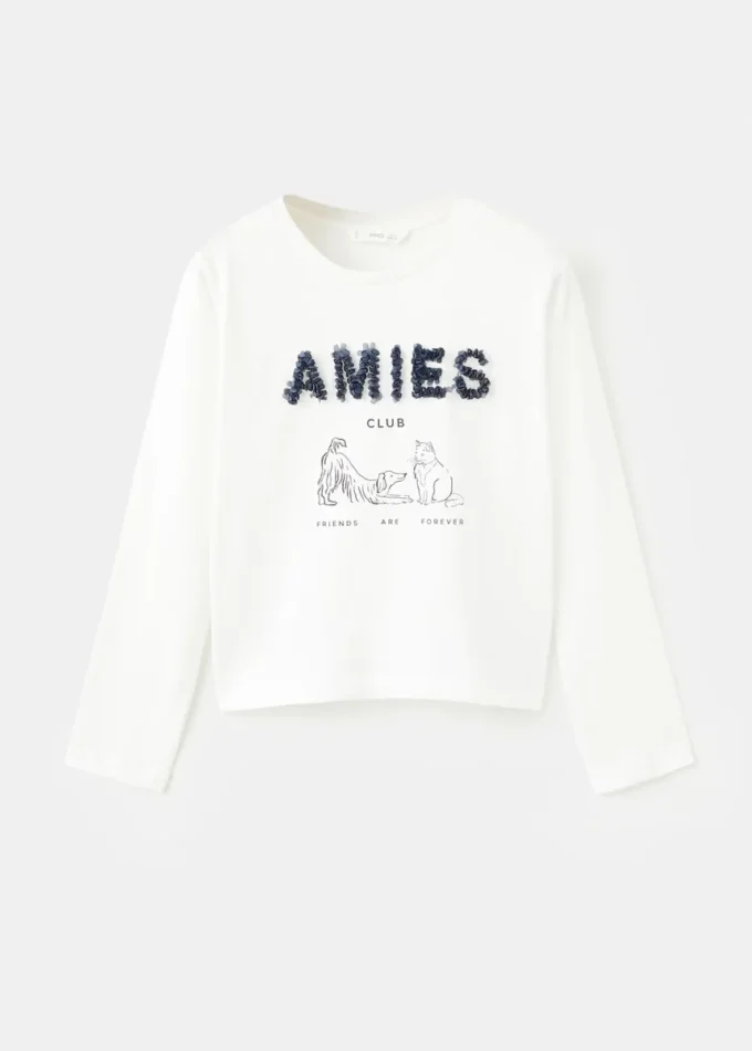 T-shirt à manches longues imprimé