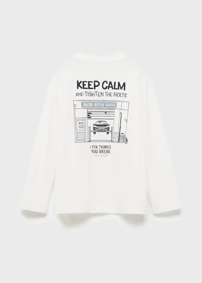 T-shirt à manches longues imprimé