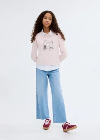 T-shirt à manches longues imprimé MANGO USA