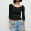 T-shirt à manches trois-quarts