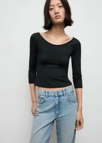 T-shirt à manches trois-quarts