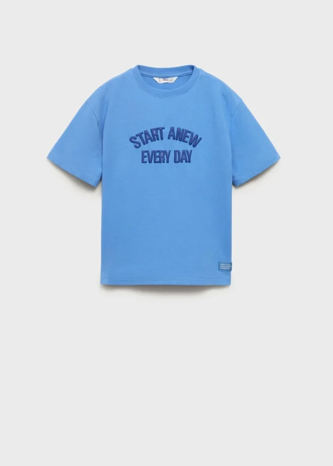 T-shirt à motif en relief