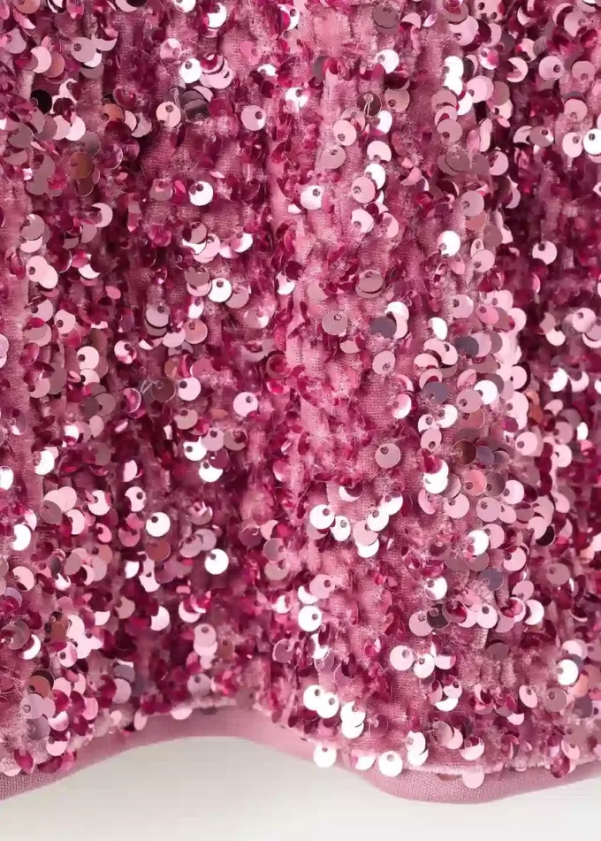 T-shirt à paillettes brillantes