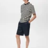 T-shirt rayé 100 % coton, coupe classique