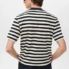 T-shirt rayé 100 % coton, coupe classique