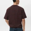 T-shirt rayé 100 % coton à coupe décontractée