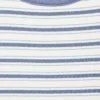 T-shirt rayé avec col contrasté