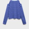 T-shirt rayé avec découpe