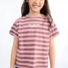 T-shirt rayé imprimé