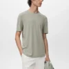 T-shirt slim en lin