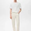 T-shirt slim en lin