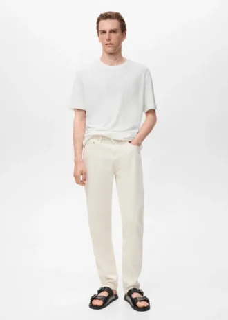 T-shirt slim en lin